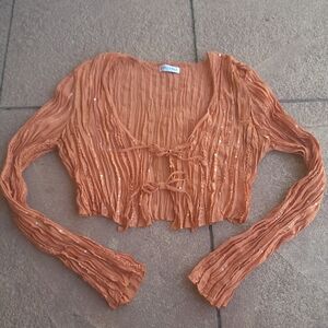 Y2k Vintage Sequin Top Medium